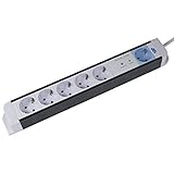 as - Schwabe 6-fach Steckdosenleiste FLASH weiß Master/Slave - mit 1x Master...