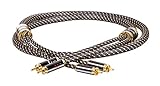 Dynavox Black Line High-End Cinchkabel Stereo, Premium RCA-Kabel mit mehrfacher...