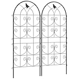Outsunny Rankgitter Metall 2er Set zum Stecken rostfrei Rankhilfe mit...