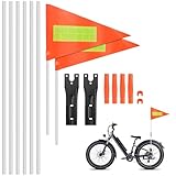 Fahrrad Wimpel, 2 Stück Fahrrad Fahne 180cm Fahrradwimpel Verstellbare,...