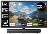 Reflexion LED22iBT Smart-TV 22 Zoll mit Soundbar, Full-HD, WLAN, Bluetooth,...