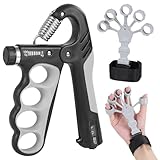 Unterarmtrainer mit Zähler, Verstellbarer 5–100kg Unterarm Trainingsgerät,...