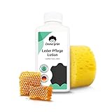 Emma Grün Lederpflege für Ledercouch 250ml, Bienenwachs Lederpflege für Sofa...