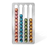 Adhäsiver Nespresso Kapselhalter aus Edelstahl für 40 Stück, 40.6cm L x...