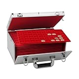 Safe 273 Münzen-Koffer GIGANT: Münzkoffer mit 15 Einsätzen für über 500 St....