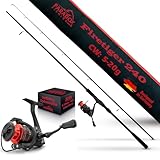 Paradox Fishing Firetiger Spinnrute mit Rolle I 2,4m 5-20g mit 2000 Rolle I...