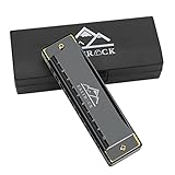 EastRock Harmonika C-Dur Harmonika mit Box 10-Loch Harmonika für Schüler,...
