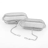 DMJJSD Gewürzsieb zum Kochen 2Stück, Kräutersieb mit Kette und Haken...