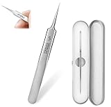 RUCUDIM Edelstahl Pinzette Milienmesser, Mitesserpinzette Präzisions, Feine...