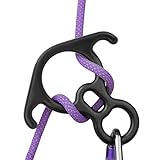 Abseilachter Figur 8 Ring Seil Abseilgerät Aluminium Legierung Sicherungsgerät...