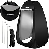 Duschzelt Umkleidekabine WC Zelt 4in1 Pop-Up Camping Schwarz Wasserdicht mit...