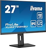 iiyama Prolite XUB2793HSU-B7 68,6cm 27' IPS LED-Monitor Full-HD 100Hz HDMI DP...