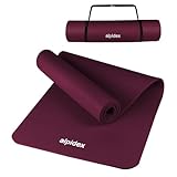 ALPIDEX Yogamatte 183 x 60 x 0.8 cm Phthalatfreie Fitness Matte Tragegurt...