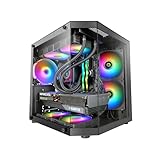 Mars Gaming MC-3TLITE, MicroATX Gaming-Gehäuse, Dreifaches Durchgehendes...