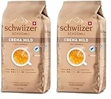 Schwiizer Schüümli Crema Mild, 100 Prozent edle Arabica Kaffeebohnen,...