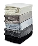 Kuscheli® - warme Spannbettlaken aus Cashmere-Touch Stoff - Verschiedene...