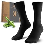 PAIXX Premium Bambus Socken Herren 43-46 & 39-42 - 4/8 Paar Schwarz -...