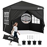 Sekey Premium Pop Up Pavillon 3x3 Wasserdicht Stabil, 3 x 3 m Pavillon mit...