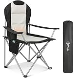 Homecall Campingstuhl Faltbar 150kg Belastbar Campingstuhl Hochlehner 108cm mit...