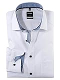 OLYMP Herren Businesshemd Langarm Luxor,Einfarbig,modern fit,Global Kent,Weiss...