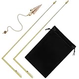 Jadive 3 Stück Wünschelruten Kupfer und Wünschelruten Pendel für Geisterjagd...