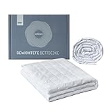Degrees of Comfort Gewichtsdecke 135x200cm 9kg, Anti Stress Therapiedecke aus...