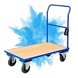 PROREGAL Transportwagen Handwagen Materialwagen | HxBxL 102x60x98cm | Traglast...