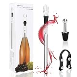 ZUSUZU Weinkühlstab aus Edelstahl mit Ausgießer,Weinkühler Stab mit...