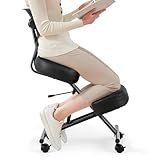 COSTWAY Ergonomischer Kniestuhl, Kniehocker mit schrägem Sitz zur...