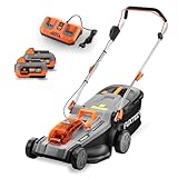 Fuxtec Akku Rasenmäher 40V (2x20V) E2RM37- Schnittbreite 37cm, Variable...