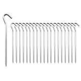 20 Stück Zeltheringe, 18cm Zeltheringe Camping Erdnägel Häringe Zelt Häringe...