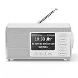 Hama DAB Radio mit DAB+/DAB und FM DR1000DE (Digitalradio mit großem Display,...