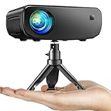 Beamer, ELEPHAS WiFi Mini Beamer 10000 Lux Tragbarer Beamer, kompatibel mit...