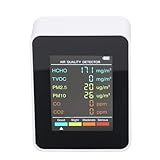 Luftqualitätsmonitor, CO2 TVOC HCHO PM2,5 PM10 Innenluftqualitätstester für...