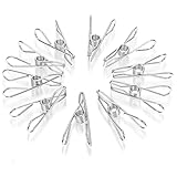 Oruola 20 Stück Wäscheklammern 6cm,Wäscheklammer Edelstahl,Rostfrei...