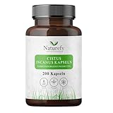 Cistus Incanus Kapseln - 200 Natürliche Zystrose Kapseln - Zystus -...