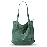 KALIDI Cord Tasche Damen Umhängetasche mit Reißverschluss Wasserdicht Tote Bag...