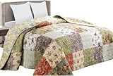 Tagesdecke Patchworkdecke Dakota im Vintage Design, Doppelbett Bettüberwurf im...