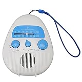 Wasserdichtes Duschradio, Spritzwassergeschütztes AM-FM-Radio mit Drehknopf...