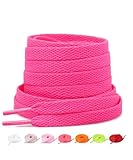 Stepace 2 Paar Flache Schnürsenkel, 8 mm Breite Premium Ersatz Schuhbänder...