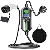 BORENOR Typ 2 Ladekabel Schuko 3.68kW[5M 6-16A 1-Phasig], Mobile Wallbox...