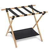 HOMCENT Kofferständer Klappbar Groß, Gepäckträger, Doppelschichtiger...