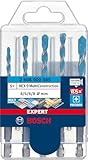 Bosch 5x EXPERT HEX-9 Multi Construction Bohrer-Set (für Beton, Weiche Fliesen,...