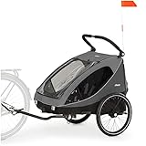 hauck 2in1 Fahrradanhänger & Buggy für 2 Kinder ab 6 Monaten bis 120 cm oder...