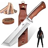 Purple Dragon Großes Messer zum Holzhacken, Machete Scharf Echt mit 7mm...