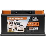 EXAKT GEL Batterie 12V 110Ah Wohnmobil Batterie Solarbatterie Versorgung...