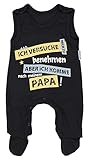 TupTam Unisex Baby Strampler mit Spruch I love Mum and Dad, Farbe: Ich versuche...