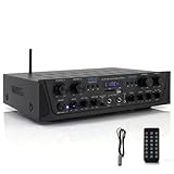 Pyle Bluetooth Stereo Verstärker 500 W – 4-Kanal Mini Receiver mit USB,...