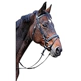 Covalliero Kerbl 326137 Trensenzaum Classic Leder, Schwarz, Pony