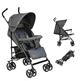 LIONELO Elia Buggy Klein Zusammenklappbar Kinderwagen Bis 15 Kg, Rücken Und...